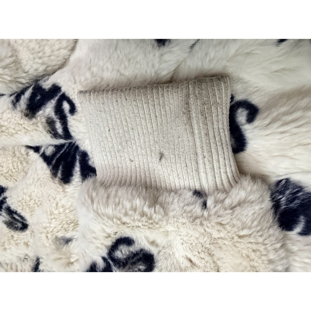 RARE Prototype SMFK Sample Fur Jacket All Over Print Zip Streetwear Collectable - Picture 13 of 16